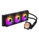 CoolerMaster MasterLiquid 360L Core Υδρόψυξη Επεξεργαστή Τριπλού Ανεμιστήρα 120mm για Socket AM4/AM5/1700/1200/115x με ARGB Φωτισμό - Image 3