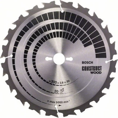 Bosch Δίσκος Κοπής Construct Wood για Σταθερά Δισκοπρίονα 400x30mm 2608640703 1τμχ