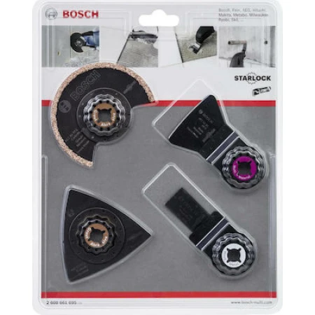 Bosch Gop Tile Kit Σετ Κοπής Πλακιδίων για Πολυεργαλεία 2608661695 4τμχ