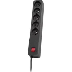 Lestar ZX 510 G-A Πολύπριζο Ασφαλείας 5 Θέσεων με Διακόπτη και Καλώδιο 1.5m Μαύρο - Image 1
