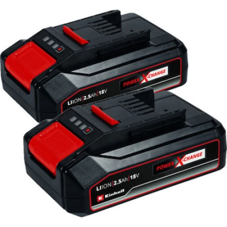 Einhell Power X-Change 2 Μπαταρίες Εργαλείου Λιθίου 18V με Χωρητικότητα 2.5Ah