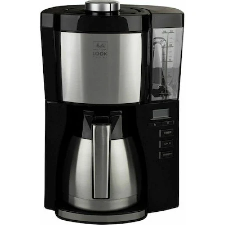 Melitta Look V Therm Timer Προγραμματιζόμενη Καφετιέρα Φίλτρου 1000W Black