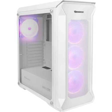 Genesis Irid 505 ARGB Gaming Midi Tower Κουτί Υπολογιστή με Πλαϊνό Παράθυρο Λευκό