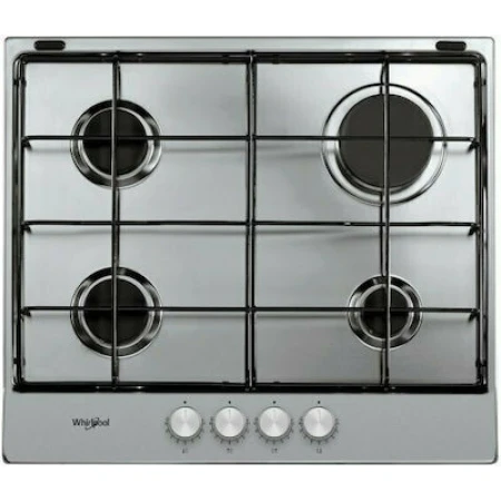 Whirlpool TGML 650 IX Εστία Υγραερίου Αυτόνομη 58x51cm Inox