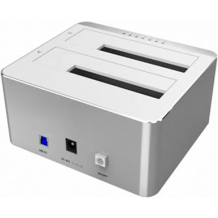 Unitek Y-3026 Docking Station για 2 Σκληρούς Δίσκους SATA 2.5" / 3.5" με σύνδεση USB 3.0