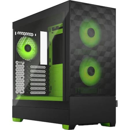 Fractal Design Pop Air Gaming Mini Tower Κουτί Υπολογιστή με Πλαϊνό Παράθυρο και RGB Φωτισμό RGB Green Core