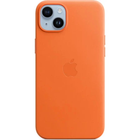 Apple Leather Case with MagSafe Πορτοκαλί (iPhone 14 Plus)