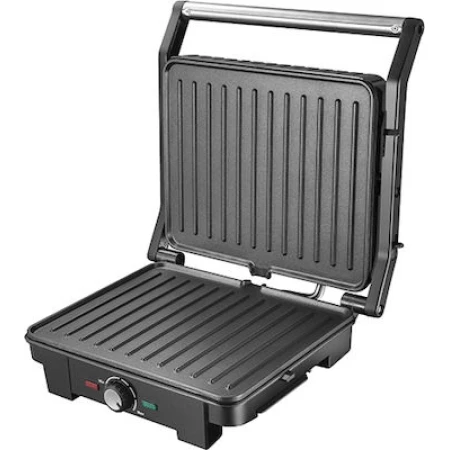 Adler AD3051 Επιτραπέζια Ηλεκτρική Ψησταριά 2200W με Καπάκι και Ρυθμιζόμενο Θερμοστάστη 29x24εκ.