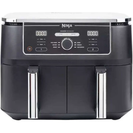 Ninja Foodi Max Dual Zone Φριτέζα Αέρος με Διπλό Αποσπώμενο Κάδο 9.5lt Μαύρη