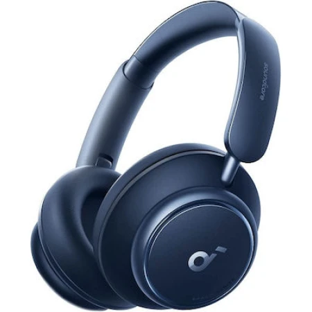 Soundcore by Anker Space Q45 Ασύρματα/Ενσύρματα Over Ear Ακουστικά με 50 ώρες Λειτουργίας Μπλε
