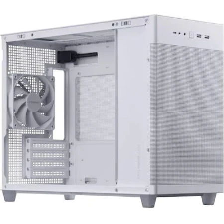 Asus Prime AP201 TG Gaming Micro Tower Κουτί Υπολογιστή με Πλαϊνό Παράθυρο White