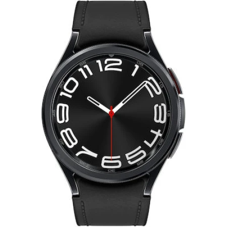 Samsung Galaxy Watch6 Classic Bluetooth Stainless Steel 43mm Αδιάβροχο με Παλμογράφο (Μαύρο)