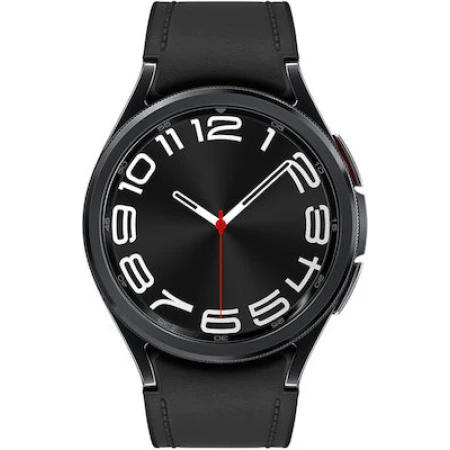Samsung Galaxy Watch6 Classic LTE Stainless Steel 43mm Αδιάβροχο με Παλμογράφο (Μαύρο)