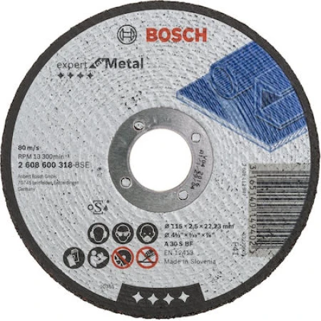 Bosch Δίσκος Κοπής Μετάλλου Expert for Metal 2608600318 1τμχ