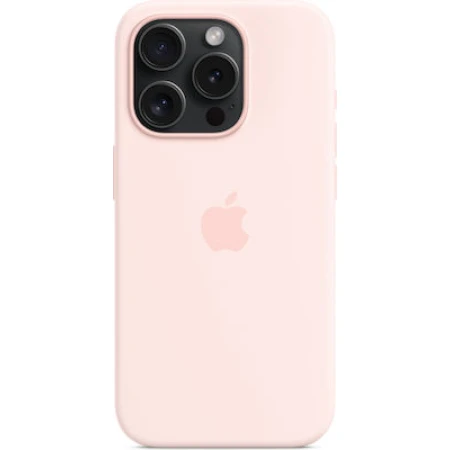 Apple Back Cover Σιλικόνης Ροζ (iPhone 15 Pro)