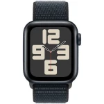 Apple Watch SE 2023 Aluminium 40mm Αδιάβροχο με Παλμογράφο (Midnight with Midnight Sport Loop) - Image 1