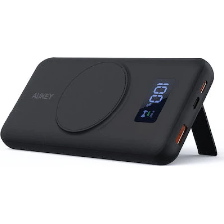 Aukey Pb-wl02i Power Bank 10000mAh 22.5W Μαύρο