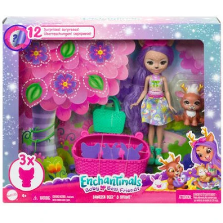 Mattel Παιχνίδι Μινιατούρα Enchantimals Danessa Deer & Sprint για 4+ Ετών